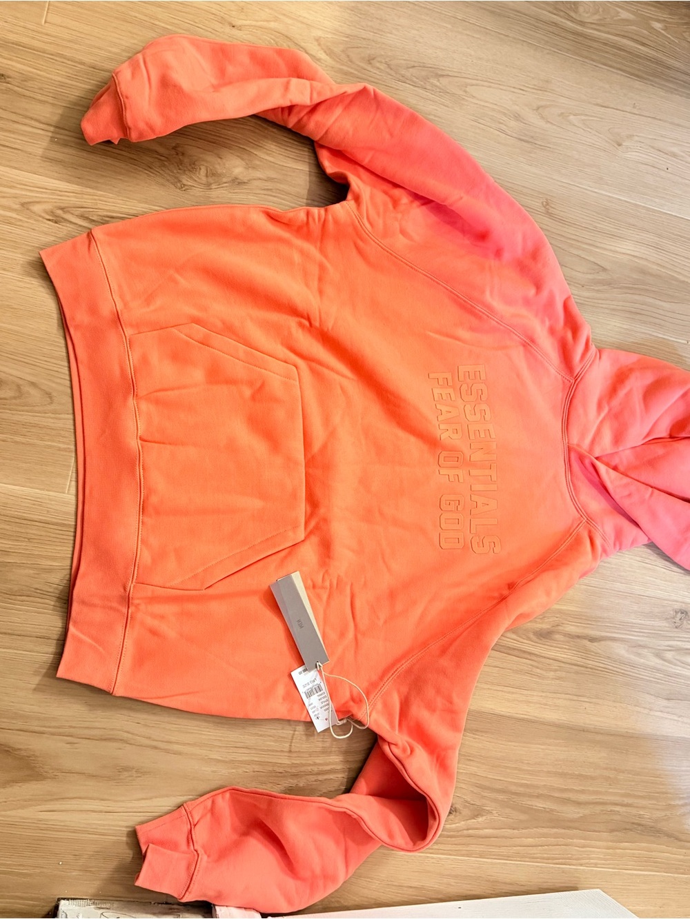 Fear of God ESSENTIALS Coral/Orange Hoodie